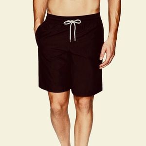 VILEBREQUIN MENS OKRA SWIM TRUNKS BLACK